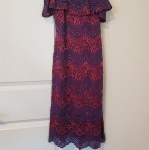 Midi lace dress